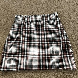 plaid skirt
